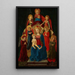 Vierge à l'Enfant en majesté avec Dieu le Père et six anges - Maître de Pratovecchio | Reproduction — quadro incorniciato alla parete