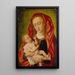 Vierge à l'Enfant avec une libellula - Maestro di Saint Gilles — quadro incorniciato alla parete