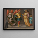 degli Arcangeli Gabriele, Michele e Raffaele con Tobia e una donatrice - Maestro di Serumido — quadro incorniciato alla parete