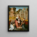 La Vierge in trono con santa Caterina e santa Maria Maddalena - Maestro di Saint Séverin — quadro incorniciato alla parete