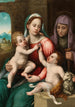 La Vierge à l'Enfant avec Sainte Élisabeth et l'Enfant Saint Jean-Baptiste - Maître di Volterra — vista dell’opera