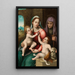 La Vierge à l'Enfant avec Sainte Élisabeth et l'Enfant Saint Jean-Baptiste - Maître di Volterra — quadro incorniciato alla parete