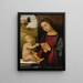 La Vierge à l'Enfant tenant un chardonneret - Maestro dell'Assunzione di Maria Maddalena — quadro incorniciato alla parete