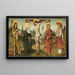 La Crucifixion avec Saint Jean-Baptiste et Saint Jérôme - Maître de l'Épitaphe de Breidenbach — quadro incorniciato alla parete