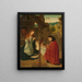 Nascita di Cristo - Maestro del Dittico di Brunswick — quadro incorniciato alla parete