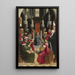 Il Cristo tra i dottori - Maestro dei Re Cattolici — quadro incorniciato alla parete