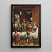 Le Nozze di Cana - Maestro dei Re di Cattolici — quadro incorniciato alla parete