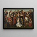 La Famiglia di Santa Anna - Maestro della Famiglia di Santa Anna — quadro incorniciato alla parete