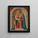 Madonna con Bambino - Maestro dell'Annunciazione di Lanckoronski — quadro incorniciato alla parete
