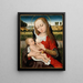 Vergine con Bambino - Maestro della Leggenda di Santa Caterina — quadro incorniciato alla parete