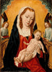 Vierge à l'Enfant avec deux anges - Maître de la Légende de Sainte Ursule | Reproduction — vista dell’opera