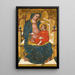 Vierge à l'Enfant en majesté - Maître du Crucifix de Pesaro — quadro incorniciato alla parete