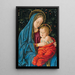 Madonna e Bambino - Maestro della Biblioteca Sagramoso — quadro incorniciato alla parete