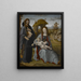 Vergine con Bambino, un santo e un donatore - Maestro del Retablo degli Sforza — quadro incorniciato alla parete