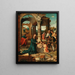 L'Adorazione dei pastori - Maestro dell'Adorazione di Groote — quadro incorniciato alla parete