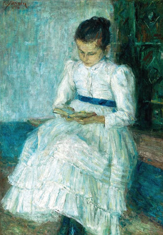 Matej Sternen - A Girl Reading.webp
