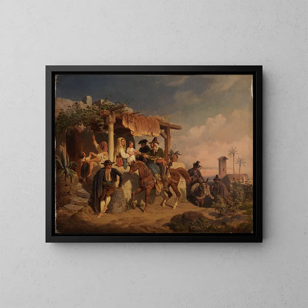 Scène de genre espagnole - Mathias Artaria le Jeune — quadro incorniciato alla parete