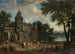 Mercanti orientali davanti a un castello - Mathijs Schoevaerdts — vista dell’opera