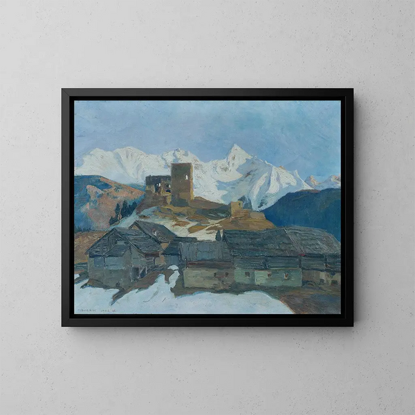 Inverno a Ladis, Tirolo - Mathilde SittaAll — quadro incorniciato alla parete