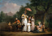 Una famiglia nobile che distribuisce elemosine in un parco - Mattheus Ignatius van Bree — vista dell’opera