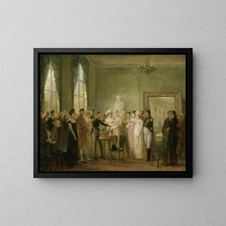 Un soggetto storico non identificato - Mattheus Ignatius van Bree — quadro incorniciato alla parete