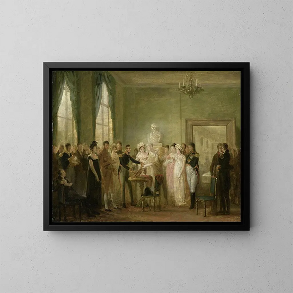 Un soggetto storico non identificato - Mattheus Ignatius van Bree — quadro incorniciato alla parete