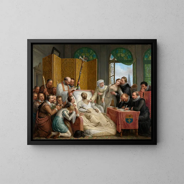 La morte di Pierre-Paul Rubens - Mattheus Ignatius van Bree — quadro incorniciato alla parete