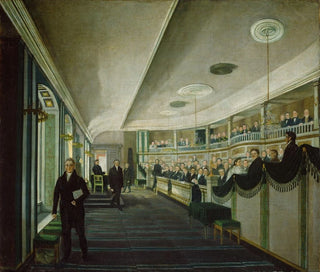 Matthias Stoltenberg - Fra et mte i den gamle Stortingssalen i Christiania Katedralskole.webp