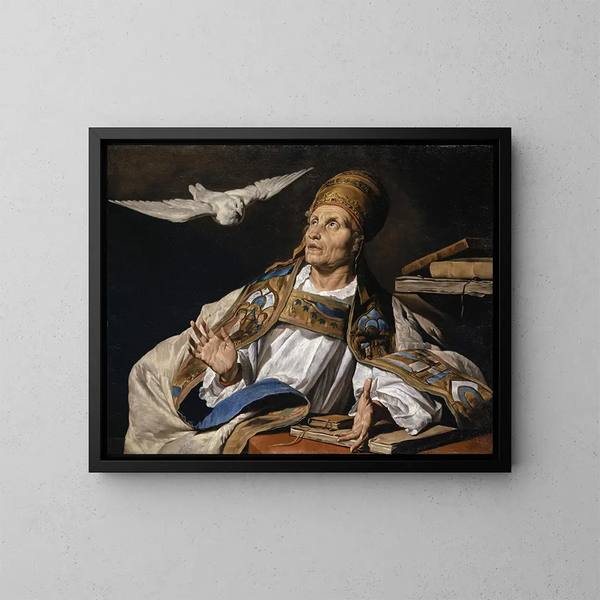 di San Gregorio - Matthias Stom — quadro incorniciato alla parete