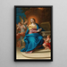 La Vierge à l'Enfant avec des anges et trois clous de la croix - Mattia de Mare — quadro incorniciato alla parete