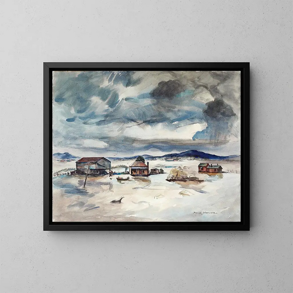 Inondazione vicino a Maitland - Maud Sherwood — quadro incorniciato alla parete