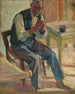 Uomo seduto - Maurice Albert Loutreuil — vista dell’opera