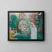 Annunciazione nel giardino primaverile - Maurice Denis — quadro incorniciato alla parete