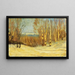 Inverno vicino a Montréal - Maurice Galbraith Cullen — quadro incorniciato alla parete