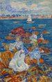 Figures à marée basse sur les rochers - Maurice Prendergast — vista dell’opera