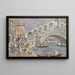Ponte di Rialto, ponte coperto, Venezia - Maurice Prendergast — quadro incorniciato alla parete