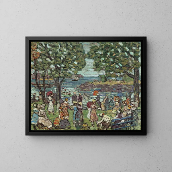 Baia di Salem - Maurice Prendergast — quadro incorniciato alla parete