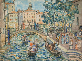 Maurice Prendergast - Scene of Venice.webp