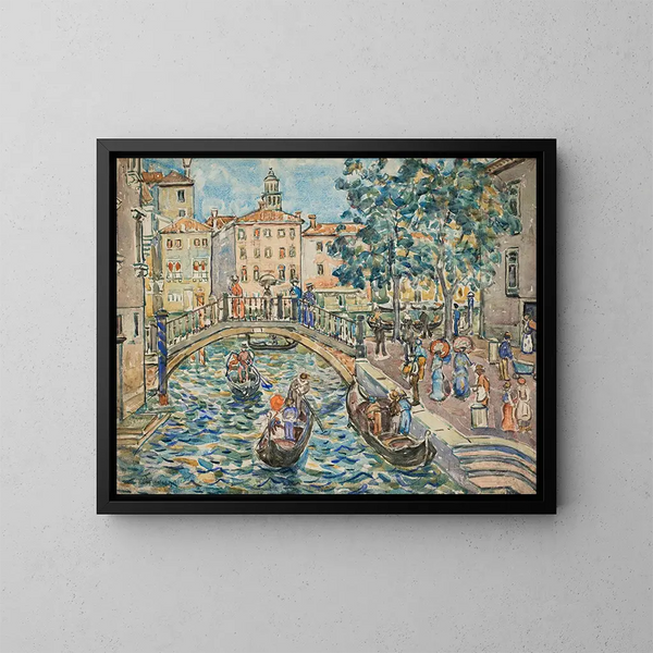 Scène di Venezia - Maurice Prendergast — quadro incorniciato alla parete
