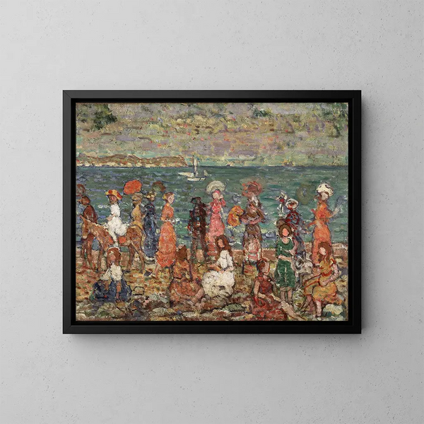Plage - Maurice Prendergast — quadro incorniciato alla parete