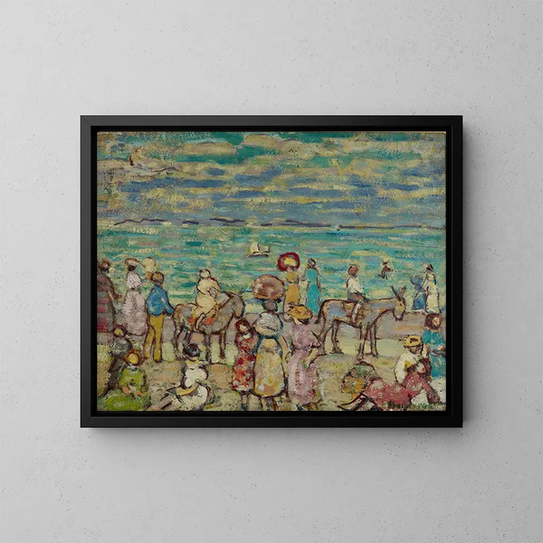 La Plage - Maurice Prendergast — quadro incorniciato alla parete