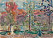 Alberi contro Montagna - Maurice Prendergast — vista dell’opera