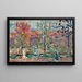 Alberi contro Montagna - Maurice Prendergast — quadro incorniciato alla parete