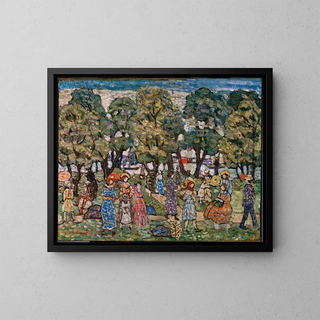 Sotto gli alberi - Maurice Prendergast — quadro incorniciato alla parete