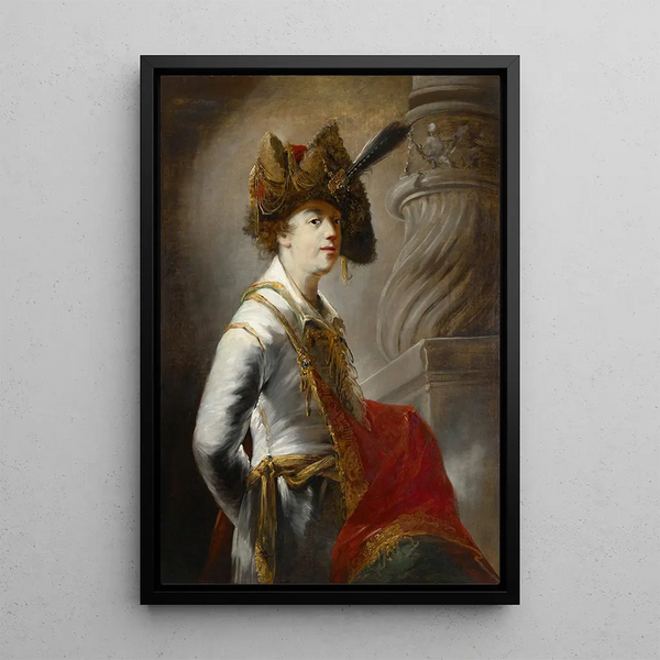 MauritiusHeinrich Loder - Portrait Of A Man Wearing A Hat.webp