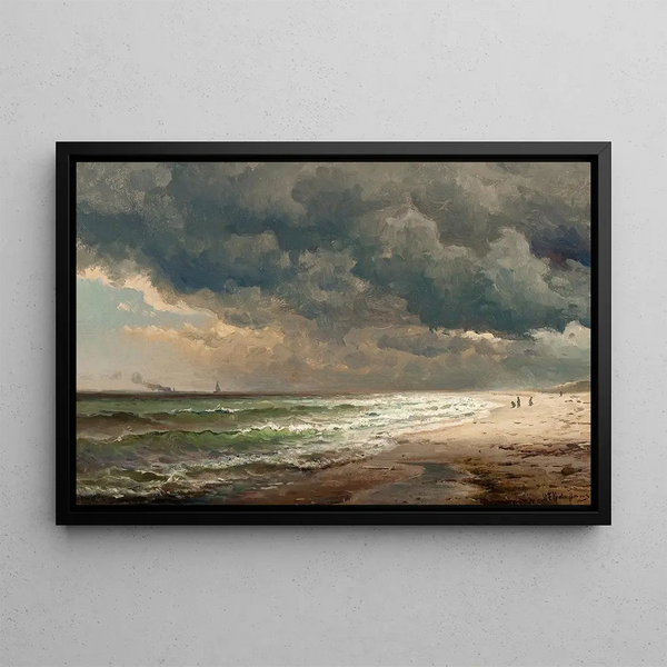 Plage de Long Island - Mauritz Frederick Hendrick de Haas — quadro incorniciato alla parete