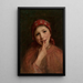 Giovane contadina - Maurycy Trębacz — quadro incorniciato alla parete