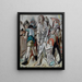 Il Cristo e il peccatore - Max Beckmann — quadro incorniciato alla parete
