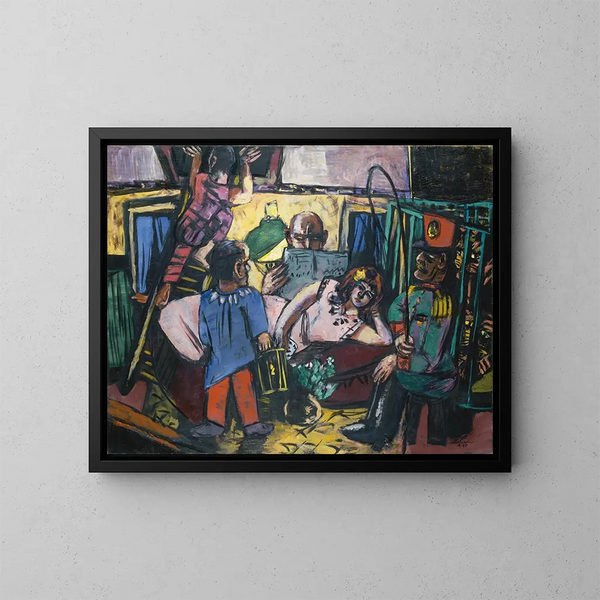 Riproduzione del dipinto Caravane de cirque - Max Beckmann