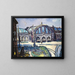 Gare di Francoforte sul Meno - Max Beckmann — quadro incorniciato alla parete